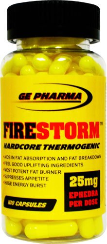GE Pharma Fire Storm, 100-capsule Bottle