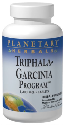 Planetary Herbals Triphala-Garcinia Programme, 1180 mg, comprimés, 120 comprimés (lot de 2)