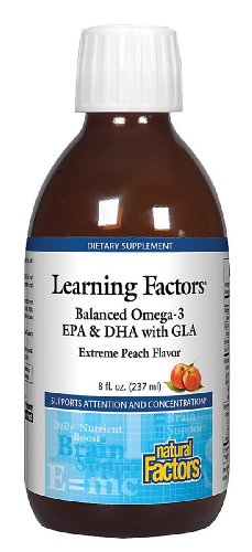 Facteurs équilibré naturelle Kid Facteurs de Omega 3-6-9 liquide Peach Extreme, 8-once