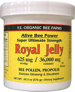 Fresh Royal Jelly + Bee Pollen, Propolis, Ginseng, Honey Mix - 36,000mg - 20.3 oz - Liquid