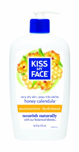 Kiss My Face Honey & Calendula Ultra Moisturizer for Extra Dry Skin, 16-Ounce Pumps (Pack of 3)