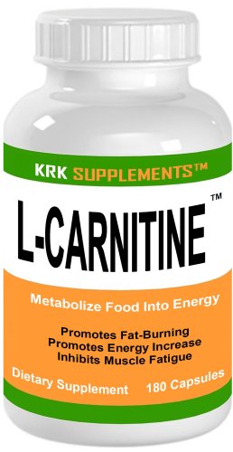 L-Carnitine 180 capsules 500mg servant Fat Burner métaboliser les aliments dans des compléments KRK énergie