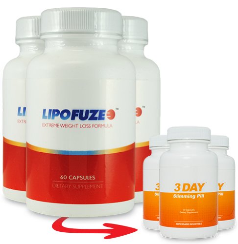 LipoFuze 3 Bouteilles et 3 Free 3 DSP - Best Fat Burner - Fat Burner pilule et booster le métabolisme - Best Fat Burner 2013 et Miracle Métabolisme