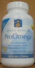 Nordic Naturals ProOmega Lemon Flavor, 1000mg - 180 Capsules