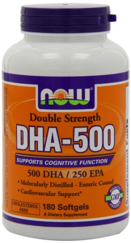 NOW Foods DHA-500, 180 Softgels