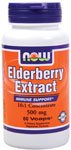 Now Foods Elderberry Extractr 500mg, Veg-capsules, 60-Count
