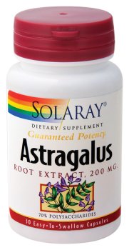 Solaray - extrait de racine d'astragale, 200 mg, 30 capsules