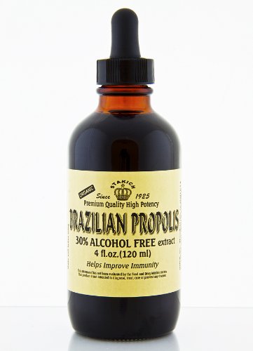 Stakich BRAZILIAN PROPOLIS 4 oz Liquid Extract, Alcohol Free 30% - Top Quality