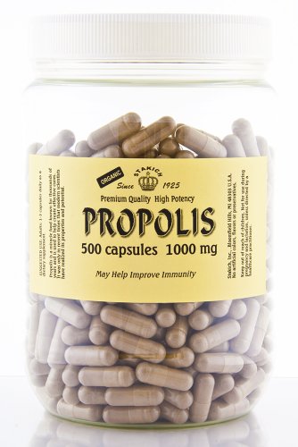 Stakich PROPOLIS Capsules (500 CAPS, 1000 MG) - Premium Quality, High Potency -
