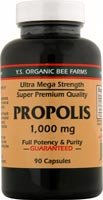 YS Royal Jelly/Honey Bee - Propolis Ultra Mega Strength, 1000 mg, 90 capsules