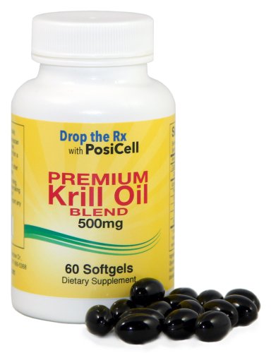 Azantis Prime Krill Oil Blend avec l'astaxanthine, 500 mg, 60 gélules