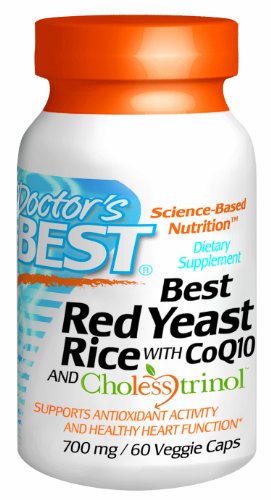 Best Best levure de riz rouge 700 de médecin avec CoQ10 et Cholesstrinol, 60 Count
