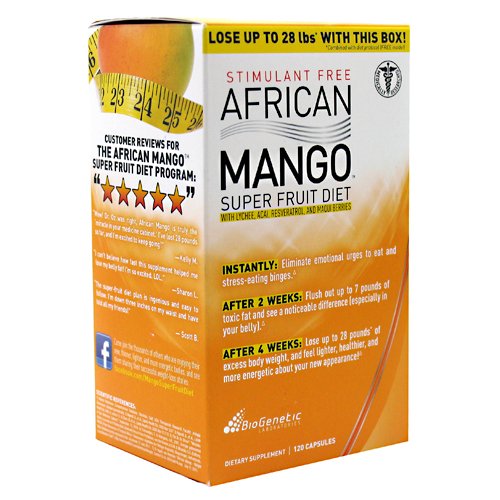 Biogénétique - African Mango Diet Superfruit - 120 Capsules