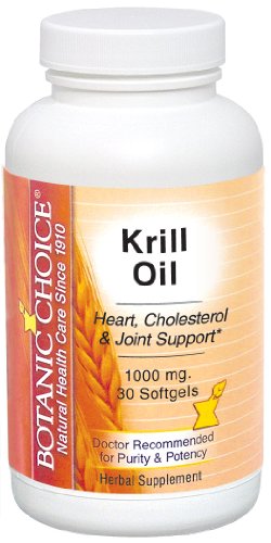 Botanic Choice Krill Oil doux Gels, 1000 mg, 30 Count