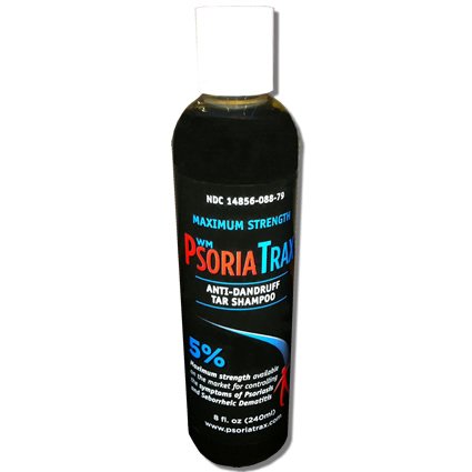 Coal Tar Shampooing Psoriatrax-25% de goudron de houille Solution 8 onces (équivalent à 5% de goudron de houille) - 5 à 10 fort que les autres marques