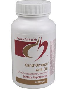 Designs pour la santé - Huile de Krill Xanthomega - 120 Sgels [Santé et beauté]