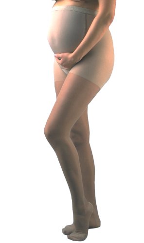 Gabrialla Diplômé Compression Collant maternité, Sheer (18-20 mmHg), X-Tall, Nude