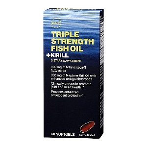 GNC Triple Force huile de poisson plus Krill 60 des gels mous