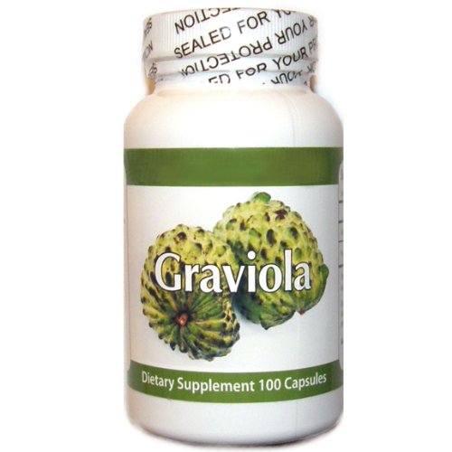 Graviola 1300mg Portion 100 Capsules une bouteille