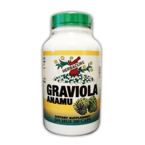 Graviola et Anamu 100 Capsules De Herbacure 100% naturel