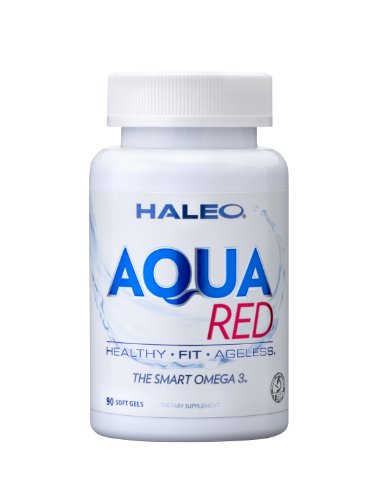 Huile de Krill, 500 mg par portion, super concentré en oméga-3 d'huile de poisson, Aqua Rouge, 90 gélules