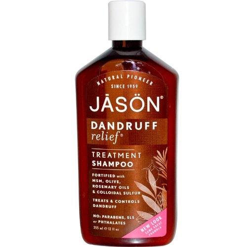 Jason Natural Cosmetics pellicules Relief Shampoo, Rosemary, d'olive et de jojoba, 12 Onces