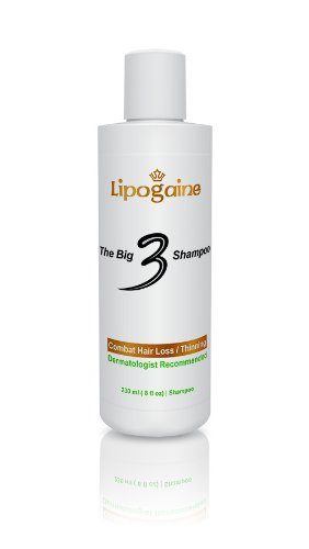 Lipogaine Big 3 perte de cheveux shampooing (8 oz)