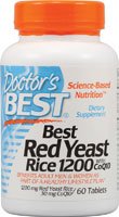 Meilleur levure de riz rouge de médecin avec CoQ10 - 1200 mg - 60 comprimés