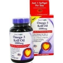 Natrol Omega-3 Huile de Krill 1000 mg sgel, 30 Count