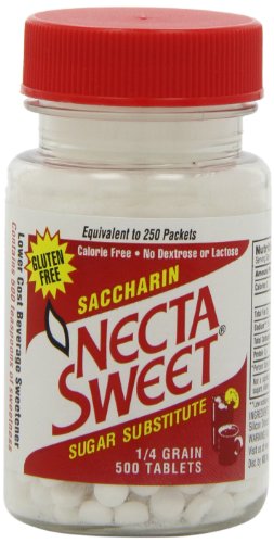 Necta douces comprimés substituts de sucre, 1/4 de grain, 500-Count Bouteilles (pack de 12)