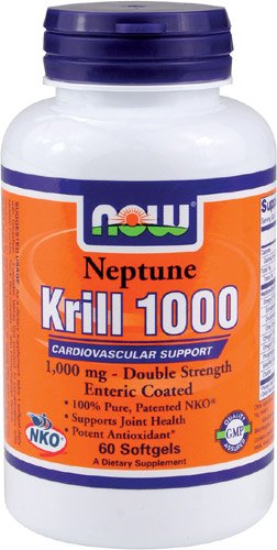 Now Foods Neptune Krill Oil 1000mg Soft-gels, 60-Count