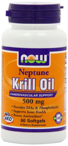 Now Foods Neptune Krill Oil 500mg Soft-gels, 60-Count