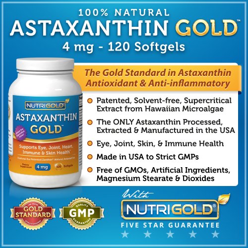 Nutrigold astaxanthine or, 4 mg, 120 gélules