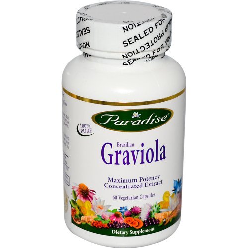 Paradise Herbs Graviola maximale Extrait capsules végétariennes, 60 Count