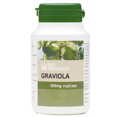 Rio Amazon Graviola 500mg, riche en anti-oxydants, Immune Support - 120 Capsules