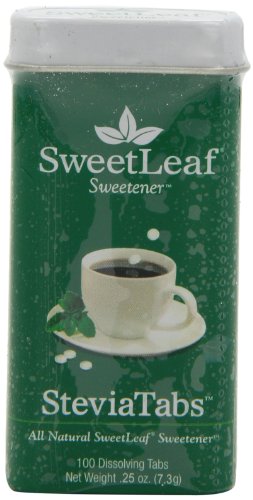 SweetLeaf SteviaTabs extrait de Stevia, Tablets, 100-Count Forfaits (pack de 4)