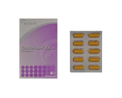 Troxevasin 300 mg 50 Capsules "Actavis"