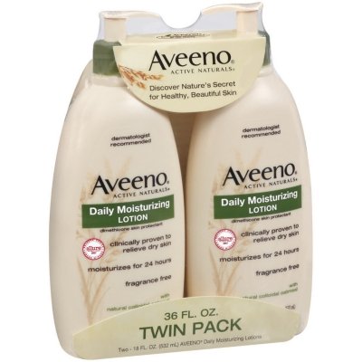 Aveeno Lotion hydratante quotidienne Twin Set - 18 oz (2 Pack)