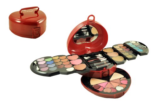 Cameo 9879 Coeur Carry Case Ombre à Paupières cosmétiques Make-up Kit de beauté