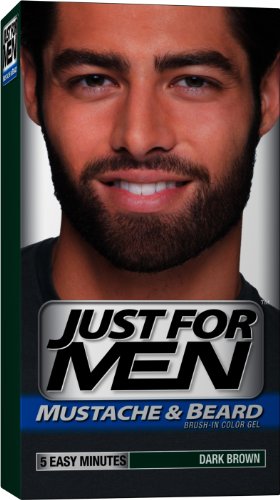 Just for Men Brush-In Gel de couleur pour Moustache et barbe, Brown M-45, Dark kit 1 (pack de 3)