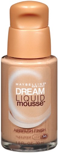 Maybelline Dream Liquid Foundation de New York de mousse, Nude Beige Clair 3.5, 1 once liquide