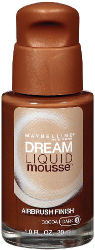 Maybelline Dream Liquid Mousse Foundation de New York, le cacao foncé 3, 1 once liquide