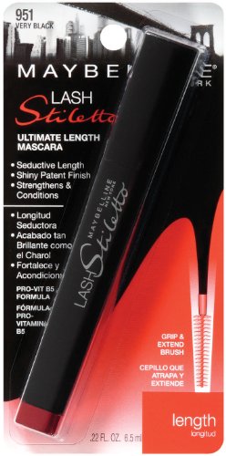 Maybelline Lash Stiletto New York ultime Longueur Mascara lavable, très noire 951, 0,22 once liquide