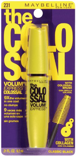 Maybelline New York Le Volum Colossal 'Express Mascara lavable, noir classique 231, 0,31 once liquide