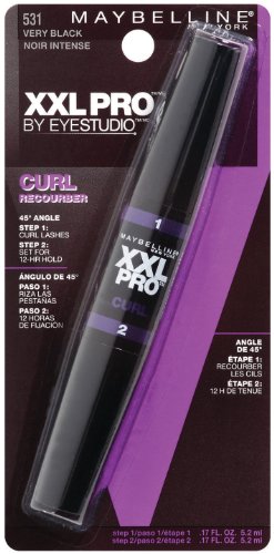 Maybelline New York XXL Curl Mascara lavable, très noire 531, 0,34 once liquide