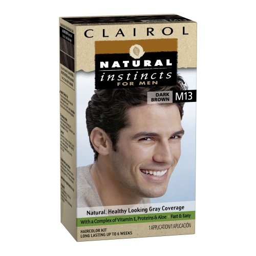 Natural Instincts de Clairol couleur de cheveux pour hommes M13 Brun foncé 1 Kit (Pack de 3)