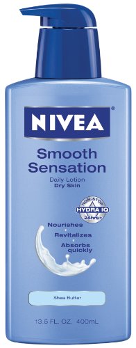 Nivea Body Lotion quotidienne pour la peau sèche, sensation lisse, beurre de karité, 13,5 fl oz (400 ml) (pack de 3)