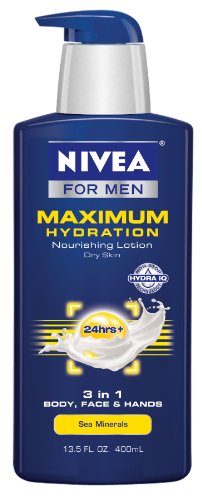 Nivea For Men hydratation maximale 3 en 1 hydratant corps, le visage et les mains, 13,5 onces