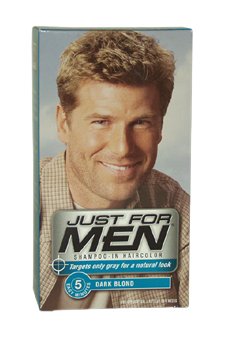 Shampooing-In Couleur des cheveux blond foncé # 15 par Just For Men pour hommes - 1 Application Couleur des cheveux