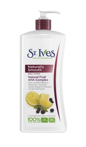 St. Ives Lotion pour le corps naturellement lisse, Fruit Aha Complex, 21 onces